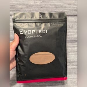 Evopleci 15-20mmHg Open Toe Compression Socks Beige Reduce Swelling Open Package